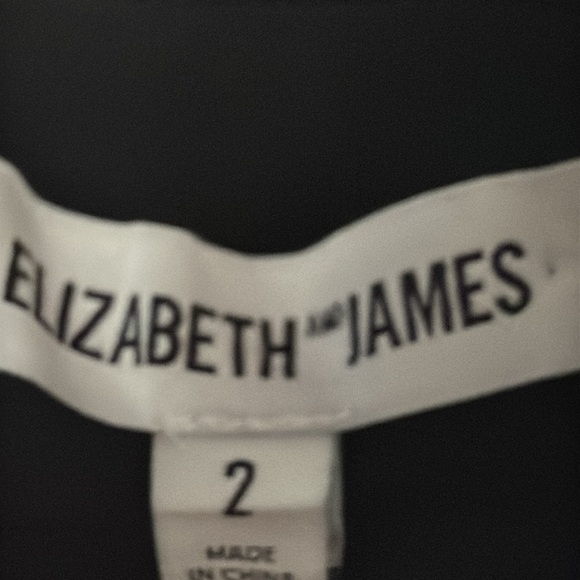 Elizabeth and James Black Jade Embellished Collar Mini Dress Sz 2 Bodycon Maryse - Picture 9 of 11